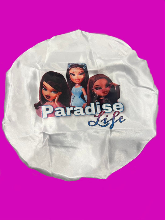 Paradise Life Silky White Bonnet